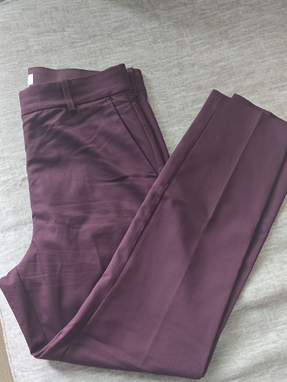Women's Tailored Burgundy Dress Pants